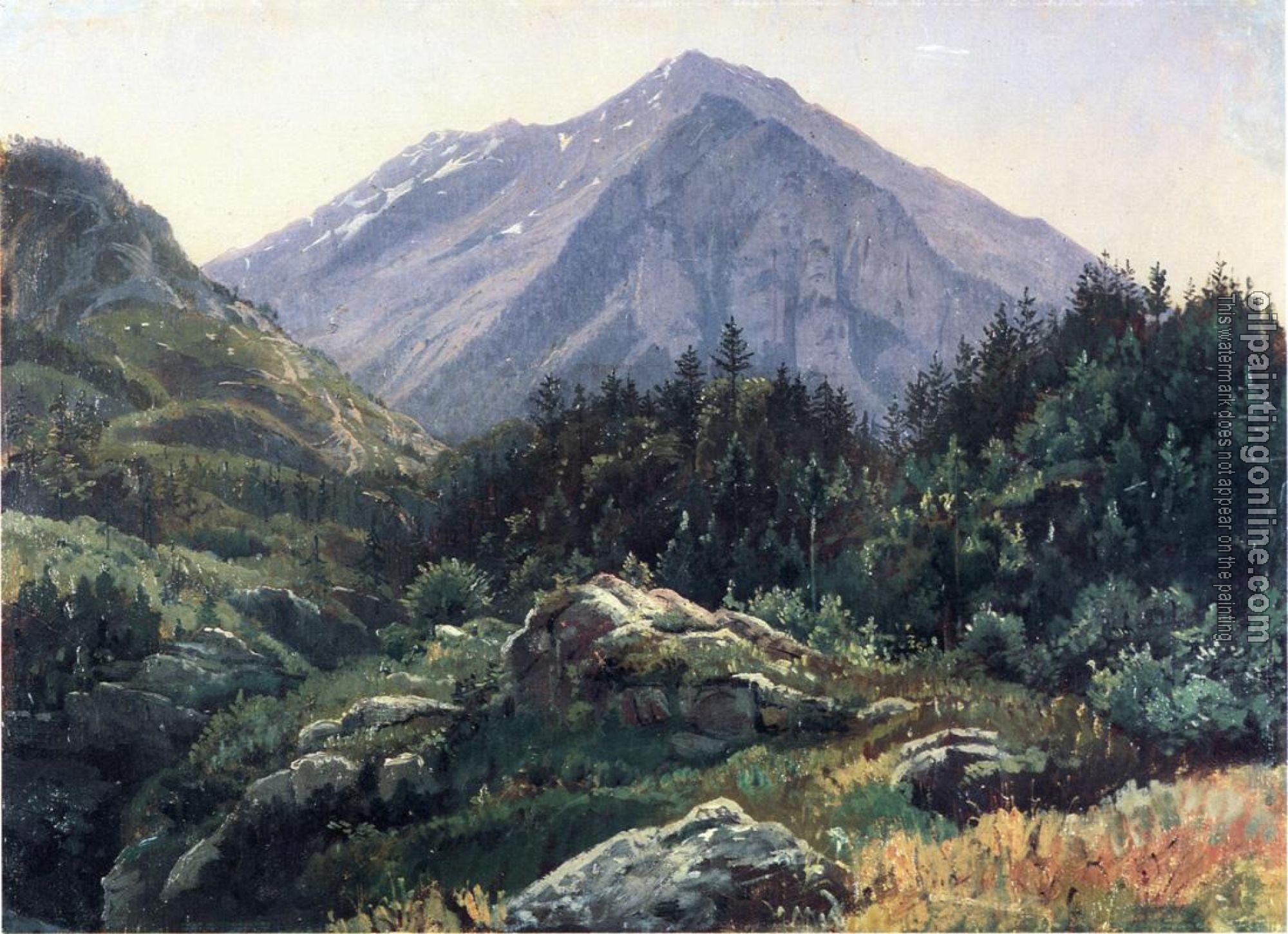 William Stanley Haseltine - Mountain Scenery Switzerland
